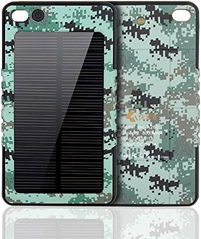 Outdoor Camouflage Solar Charger 12000mAh Portable Rugged Shockproof Dual USB Solar Battery Charger Backup External Battery Power Pack Solar Panel for iPhone 6 Plus 5S 5C 5 4S, iPod, Samsung