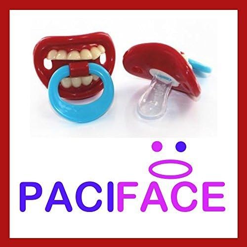 Smiling Teeth Baby Pacifier-BPA Free Pacifier for Baby 0-6 6-12 Months - For Infants, Newborns, Boys and Girls - Funny Novelty Pacifier - Full Money Back Guarantee by PACIFACE