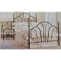 Queen Size Black Finish Metal Bed Headboard and Footboard