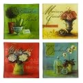 Botanicals Dish Set of 4 - Assorted (6")