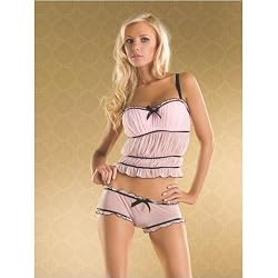 Cupcake Bustier With Boyshort (Pink;Large)
