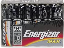 Energizer(R) Max(R) AAA Alkaline Batteries, Pack Of 12