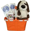 Baby or Child Gift Basket with Reisenthel Carry Bag and Puppy Plush