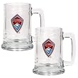 Colorado Rapids Soccer 2pc 15oz Glass Tankard Set - Primary Team Logo MAJOR-LEAGUE-SOCCER Soccer