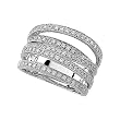 14K White Gold 1/2 ct. Diamond ''Overlapping Openwork'' Anniversary Band