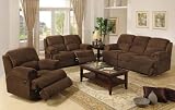 3pcs Sofa Loveseat & Recliner Set Coco Brown Finish 51O1kM9YtEL. SL160 3pcs Sofa Loveseat & Recliner Set Coco Brown Finish