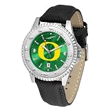 Oregon Ducks NCAA Anochrome Competitor Mens Watch (Poly/Leather Band)