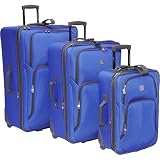 Caribbean Joe Newport 3-Pc Water Repellant Luggage Set