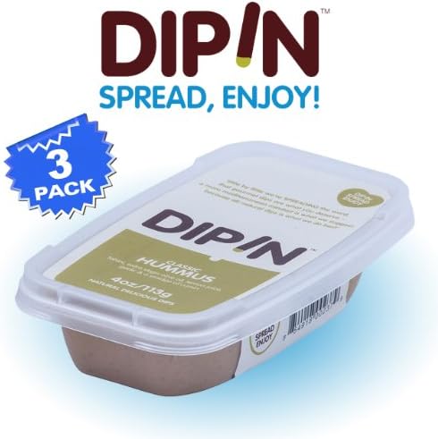 Milas Dipin Gluten Free Classic Hummus -- 4 oz Each / Pack of 3