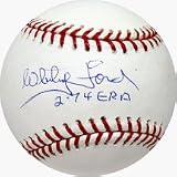 Whitey Ford Autographed MLB Baseball with 2.74 ERA Inscription