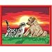 Ravensburger 28381 - Zarter Kuss im Abendrot - Malen nach Zahlen, 24 x 30 cm