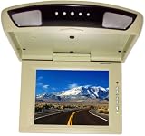Brand New Nitro Bmw593-beige 10 Inch Real Tft Flip Down Ceiling-mount Car Monitor with Twin Dome Lights, 360 Degrees Swiveling, Built in Ir Transmitter, and Amazing Resolution