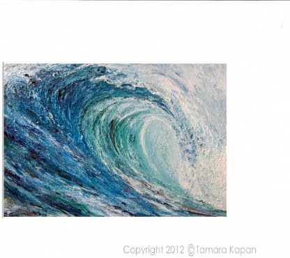 5 x 7 Matted Abstract Art Print by Tamara Kapan titled "Frost" - fits an 8 x 10 inch frame
