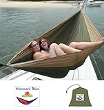 Hammock Bliss Double - XL Portable Hammock - 100 Rope Per Side Included - Ideal For Camping, Backpacking, Kayaking & Travel