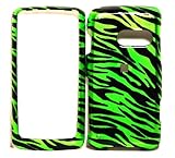 Green Zebra Strips Snap on Hard Skin Shell Protector Cover Case for Lg Rumo ....