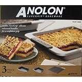 Anolon 3 Piece Suregrip Bakeware Set by bake set