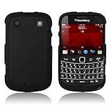 BlackBerry Bold 9900/9930 - Black Rubberized Hard Plastic Skin Case Cover [ ....