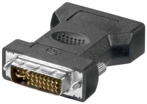 1aTTack.de 1aTTack DVI-I/VGA Adapter (DVI (24+5) Stecker auf 15 polig VGA HD-Buchse) schwarz