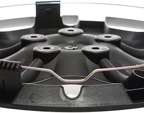 4PC Set Hub Cap ICE BLACK / RED TRIM 14" Inch for Rim Wheel Cover Caps Covers