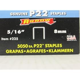 Arrow Fastener 225 5 16-Inch P22 Staples (5,050-Pack) by Jensen