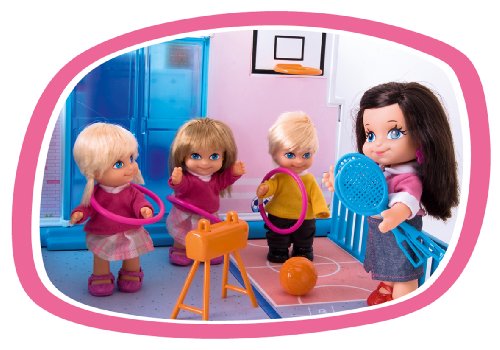 Imagen 5 de Famosa Los barriguitas El Cole - Escuela de juguete con accesorios y 4 figuras