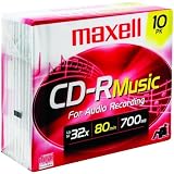 MAXELL 625133 MUSIC CD-R (10 PK)