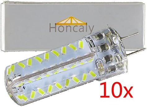 Pack of 10 110v 5w G6.35 GY6.35 LED Light Chandelier Dimmable Bulb Halogen Replacement Crystal Lamp Light White 6500k