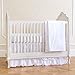 Summer 4-Piece Classic Bedding Set with Adjustable Crib Skirt, Swiss Dot