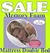 NEW MEMORY FOAM MATTRESS TOPPER DOUBLE BED W/ LUXURY COVER AT LOW PRICE