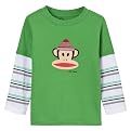 Infant Boys' Paul Frank Long-sleeve 2fer Beanie Julius Tee - Green