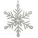 Handmade Snowflake Iron & Glass Pendant Christmas Tree Ornaments Set | ShalinIndia Elegant Hanging Decor for Home and Party Decoration | Ideal 6 Inches Christmas Decorations for Tree (E)