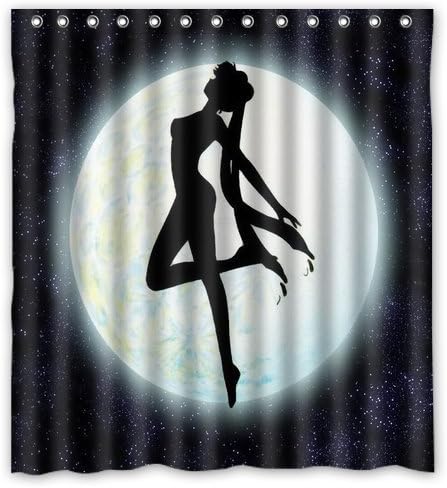 Fashion press Flawless Gorgeous Creative Sailor Moon Shower Retro Curtain Shower 100% WaterProof Polyester Fabric 66" x 72" Inches Standard