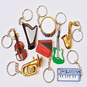 Musical Instrument Key Chains