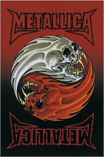 ヘビーメタル『METALLICA/メタリカ（Yin Yang Skull）《GBM023》』ポスター