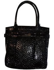 Ladies Calvin Klein Purse Handbag Tote Python Black by Calvin Klein