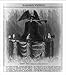 Historic Print (L): Liberty Bell [resting upon dais ringed with liberty caps and fasces topped by eagle, Ind