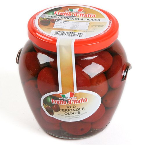 Red Bella di Cerignola Olives in Glass Jar (13.1 Ounce) by igourmet.com by igourmet