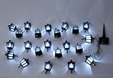 24 LED Solar-Lichterkette m 24 Laternen Pavillionbeleuchtung