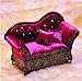 Sofa Style Unique Fashion Jewelry Box With Interior Mirror & 2 Pillows For Teens And Tweens - Fuschia With Swarovski Crystals Sofa Style Unique Fashion Jewelry Box With Interior Mirror & 2 Pillows For Teens And Tweens - Fuschia With Swarovski Crystals