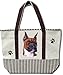 Boxer Cropped Dog 20'' x 15'' Shopping Tote