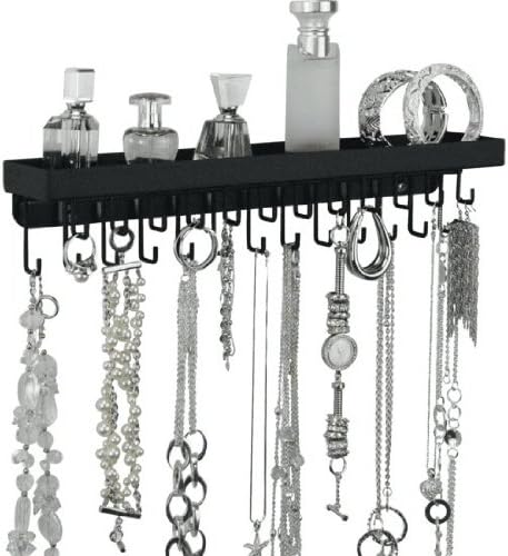 Wall Necklace Holder Jewelry Organizer Closet Jewelry Storage - Angelynn's Schelon Necklace Rack