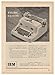 1949 IBM Electric Typewriter Print Ad