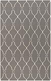 Surya Jill Rosenwald Fallon 8-Feet by 11-Feet Hand Woven Rug, gray crossover