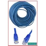 PTC 50ft BLUE CAT5E Premium EIA/TIA Verified UTP Network DSL Cable Modem, X-box cable and with molded tanglefree boots - LIFETIME WARRANTY $7.49