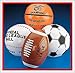 12 pc. Inflatable Sport Beach Ball Assortment - 12 inflate Beachballs - soccer, football, baseball, basketball BEACH BALLS