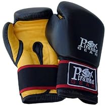 Piranha Gear Leather 16 oz Boxing Gloves