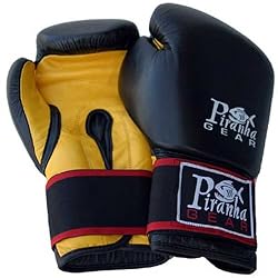 Piranha Gear 16 oz Leather Boxing Gloves