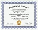 Baseball Card Collector Degree: Custom Gag Diploma Doctorate Certificate (Funny Customized Joke Gift - Novelty Item)