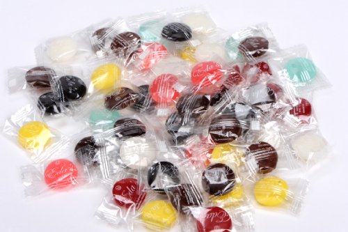Eda's Sugar Free Intense Carnival Mix Hard Candy, ONE POUND, individually wrapped, OU Parve, Uses Sorbitol, Low Sodium