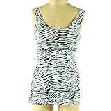 Teez-Her Zebra Print Skinny Tank